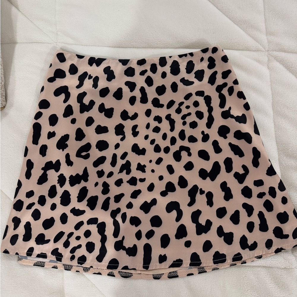 Princess Polly Leopard Mini Skirt Size 2
